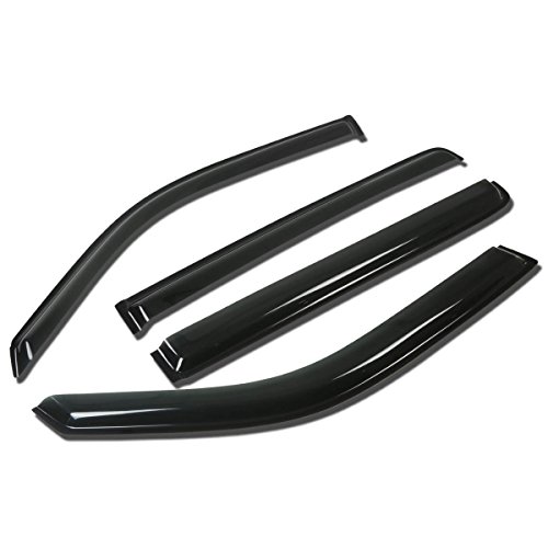 For Honda Pilot 2nd Gen 4DR 4pcs Tape-On Window Visor Deflector Rain Guard