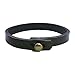 CJMILADO Mens Genuine Leather Bracelet - Handmade Adjustable Leather Cuff Bracelet punk Style leather wrap Wristband for Men (A-Black)