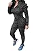 Pink Queen Women Fall Long Sleeve Shirts Tight Leggings 2pcs Sport Set Twinset