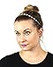LUX ACCESSORIES Floral Crystal Pave Queen Bridal Bridesmaid Flower Girl Stretch Headband
