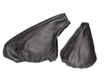 The Tuning-Shop Ltd For Bmw E30 1982-1991 Shift & E Brake Boot Black Italian Leather
