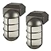 Sterno Home GL23877BK2 Solar LED Post Cap Light, 2-Pack, Black