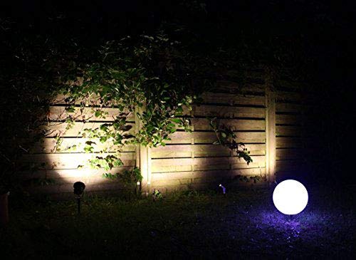 VBLED® 10W Garten-Strahler/Außenleuchte IP65 extra helle 600 Lumen, 4000K, Aluminium schwarz eloxiert inkl. Erdspieß und… – Bild 7