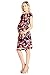 LaClef Women's Cap Sleeve Maternity Dress with Adjustable Side Tie