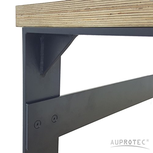 AUPROTEC Profi Design Werkbank 2000 x 750 x 850 mm + Multiplex Arbeitsplatte 40mm Massiv Arbeitstisch – Bild 8