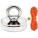 BCNAM-C1 True Wireless Earbuds Bluetooth Headphones Touch with Countersunk Hole and Eyebolt | Diameter 2.36 inch (60mm) with 100 feet Rope | for River and Magnetic Fishing (BBB)