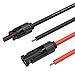 Kohree MC4 Solar Panel Extension Cable 10 AWG 10 Feet Solar Adapter Cables with MC4 Weatherproof Female and Male Connector Wire Kits (10FT Black + 10FT Red)
