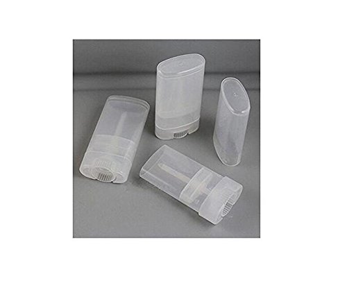 10Pcs 15ml 0.5oz Empty Refillable Oval Plastic Lip Gloss Balm Tube Bottle DIY Lipstick Deodorant Crayon Chapstick Container Vials Holder Case (Clear)