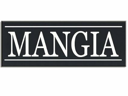 Amazon Com Mangia Italian Word For Eat Wood Grandpa Handpainted