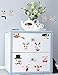 Mozamy Creative Snowman Wall Decals - Snowman Faces, Refrigerator & Pantry Decals - Winter Decor & Christmas Decorations
