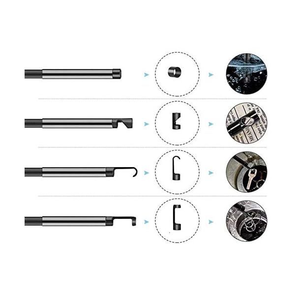 Endoskopkamera Inspektionskamera 8mm Industrielles Endoskop-Boreskop 6 LED-Leuchten mit Dual-Objektiv 4,3-Zoll-HD 1080P… – Bild 5