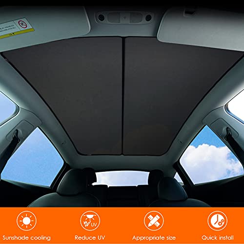 Farmogo Model Y Glass Roof Sunshade Sunroof Sunshade Foldable Sunshade