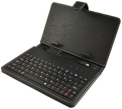 8" Black Android Tablet Case with USB Keyboard for Pandigital SuperNova Coby Kyros Sylvania