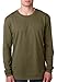 Next Level Men's Cotton Long-Sleeve Crew M MILITARY GREEN