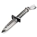 INBLUE Men's Alloy Pendant Necklace Grey Dagger Knife Tribal -With 23 Inch Chain