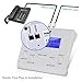 Home Phone Call Blocker System - Caller ID Screener Box Device Machine That Blocks Caller Number, Robocall, Telemarketer, Spam Calls on Landline Telephone w/ Digital LCD Display Screen - Pyle