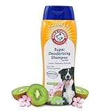 Arm & Hammer Super Deodorizing Shampoo for Dogs | Best Odor Eliminating Dog Shampoo for Smelly Dogs & Puppies, Kiwi Blossom Scent, 20 oz