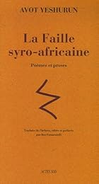 La  faille syro-africaine