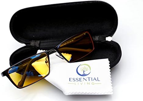 Premimum Aluminum Frame Blue Light Blocking Glasses: Block 95% of Blue Light with Blue Blocker Glasses