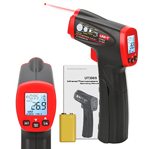 UNIT UT300S Infrared Thermometer IR Non Contact Digital Laser Temperature Gun 25.6752°F/32