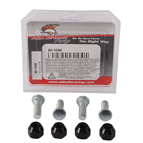 All Balls Racing Wheel Stud and Nut Kit 851006 Compatible With