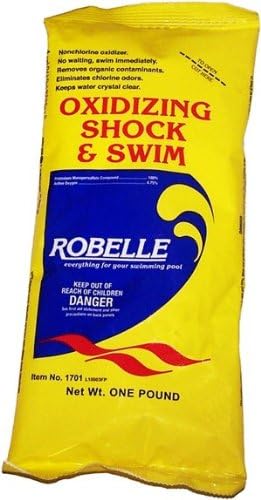 Robelle 100% Monopersulfate SHOCK &amp; SWIM Chlorine Free Shock For Swimming Pool 12x1 lb Bags