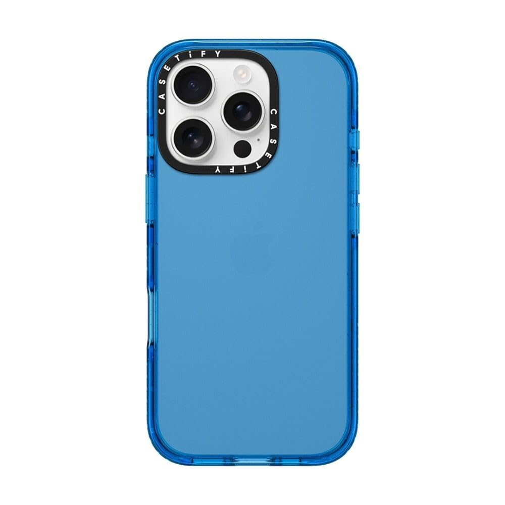 Photo 1 of **MAJOR DAMAGE**
CASETiFY Impact Case for iPhone 16 Pro [Slim / 8.2 ft. 4X Military Grade Drop Protection/Wireless Charging Compatible] - Sky Blue