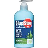 Blue Stop Max Massage Gel for Body Aches,16oz