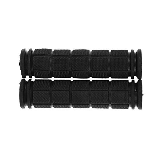 Delight eShop Handlebar Grips (120mm), Rubber Handlebar End Grips for MTB BMX Road Mountain Bike (1 pair) (Sky Blue) - Thumbnail 2