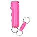 SABRE RED Flip Top Pepper Gel Spray Keychain with Quick Release - Maximum Police Strength, Durable Hard Case, Easier to Use, Finger Grip, 12-Foot (4M) Range, 25 Bursts (5x Other Brands) - Gel is Safer