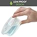 50pk 8oz Small Plastic Containers with Lids - Slime Containers with lids Freezer Containers Deli Containers with Lids - Food Containers Meal Prep Food Prep Containers Plastic Food Containers with Lids
