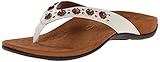 Vionic Womens Rest Floriana Toe Post Sandal Shoes, White, US 9