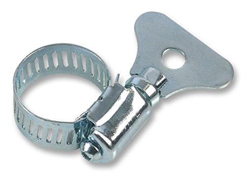 Duratool D01248 14-22mm Zinc Plated Thumb Turn Hose Clips, 10 Pack