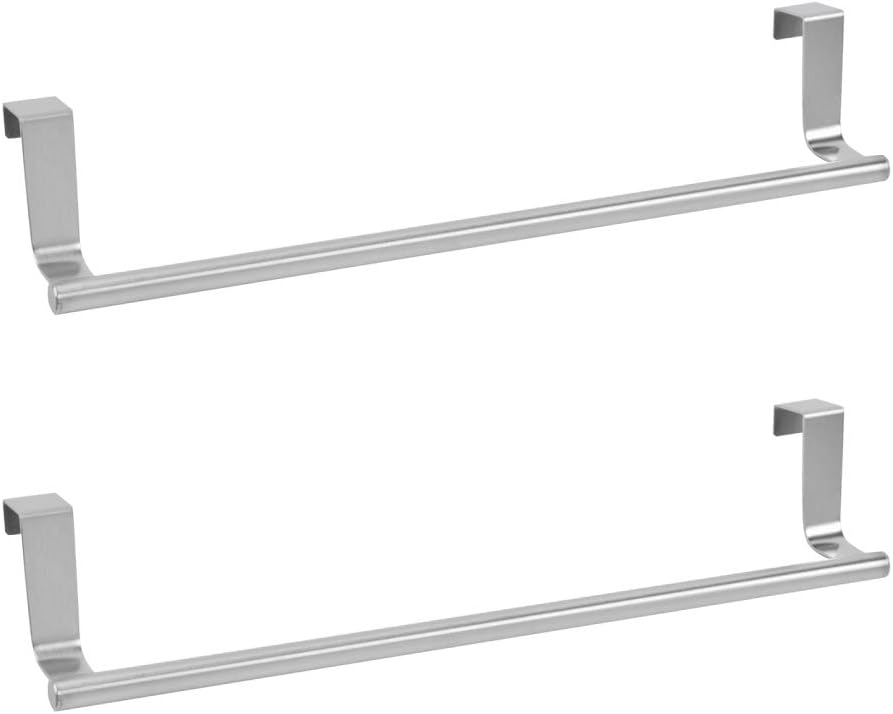 OFNMY Door Towel Rail, 2 Pack Stainless Steel Towel Holder Hanging