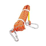 Outdoor Climbing Rope 10M(32ft) 20M(64ft) 30M (98ft) Rock Climbing Rope, Escape Rope Climbing Equipment Fire Rescue Parachute Rope (96 foot)