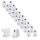 Brillihood 10 Pairs T8/T10/T12 Single Pin Slimline FA8 Tombstone Base LED Tube Light Replacement Fluorescent Plunger Lampholder Socket White