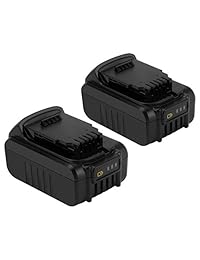 Shentec - Paquete de 2 baterías de 4,0 Ah 20 V compatibles con Dewalt DCB204 DCB205 DCB206 DCB201 DCB203 DCB181 DCB180 20 V DCD DCF DCG DCS Herramientas de la serie (Li-ion)