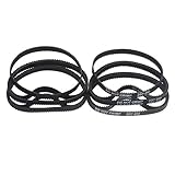 (Pack of 10pcs) 3D Printer Timing Belt 2GT-6 Closed Loop Rubber Belt 200mm Width 6mm (Black)