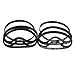 (Pack of 10pcs) 3D Printer Timing Belt 2GT-6 Closed Loop Rubber Belt 200mm Width 6mm (Black)