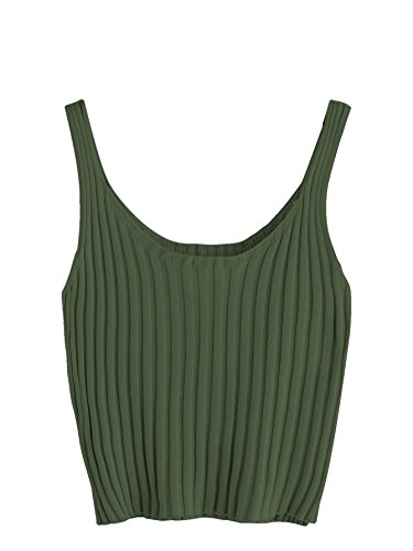 ribbed spaghetti strap tank