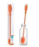 Silicone Bottle Cleaning Brush for Glass Water Bottle, Thermos, Wine Glass, Baby Bottles, Glass Jugs & More - Flexible & Ergonomic 12