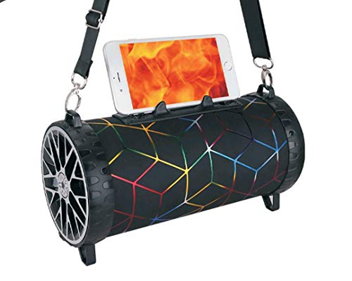 VARNi S208 Jumbo Wireless Drum Speaker with Belt for Carry Design, FM Radio, USB Player, TF Card Player, All Device Supports