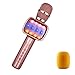 2019 Upgraded Bluetooth Karaoke Microphone for Kids, Wireless Pop Speaker Echo MIC with Dynamic LED Light for Home/Stage/Party