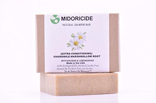 Midoricide Natural PET Shampoo BAR-Chamomile-Marshmallow-Hypoallergenic-Sensitive Skin –MOISTURIZES- 4oz