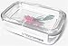 Luminarc Arcoroc lid 17x10,5cm, 1 Piece PLAIN GLASS BUTTER DISH, Classic Design