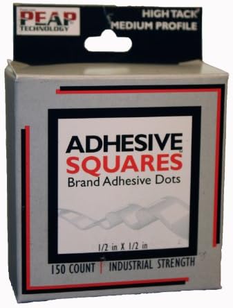 Adhesive Squares AS-150-H25-DB 150 Count 1/2 x 1/2-inch Medium Profile, High Tack Roll
