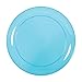 Party Dimensions 40 Count Plastic Plate, 6-Inch, Neon Blue