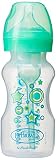 Dr. Brown's Options+ Wide-Neck Baby Bottle with Sippy Spout 2-in-1 Transition Kit, Green, 9 Ounce