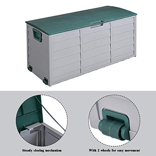 image for Giantex 44'' Deck Storage 79 Gallon Box Outdoor for Patio Garage Shed 