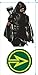 Popfunk Arrow TV Show The Vigilante T-shirt & Stickers, Large (Large)